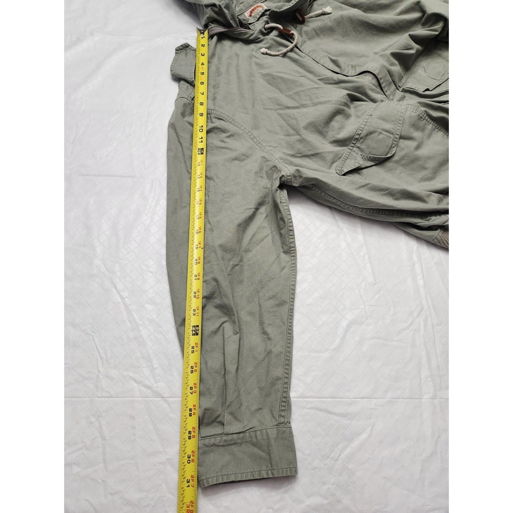 Vintage Banana Republic Jacket Mens Large Green Hooded Canvas Military Field - Picture 9 of 13